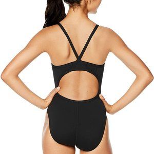 SPEEDO-Black Endurance Flyback Graphic Swimsuit